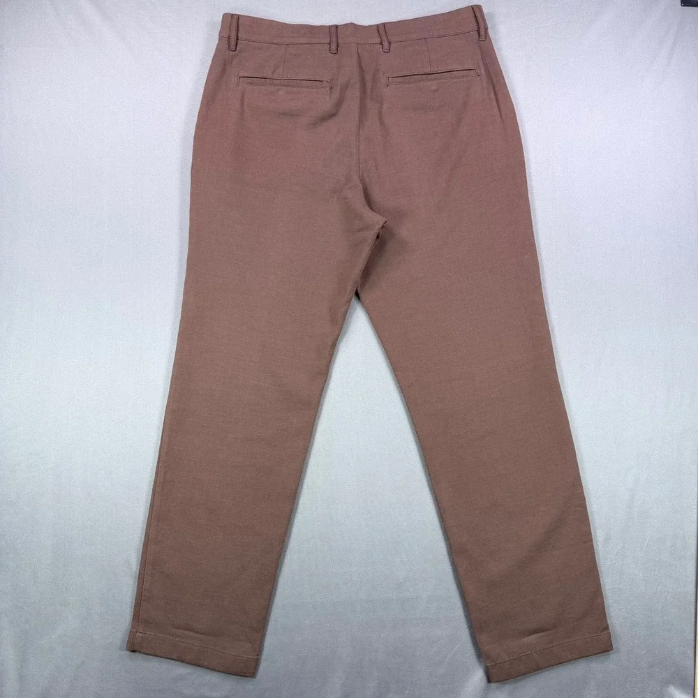 Goodfellow & Co Mens 32x30 Brown Cotton Blend Slim Fit Chino Stretch Casual Pant